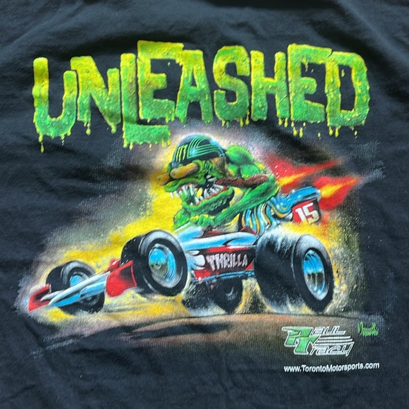 Vintage Y2K Monster Energy T-Shirt / Unleashed Thrilla / Large - Picture 5 of 5